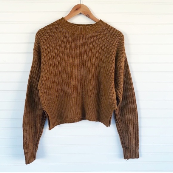 Love Change Sweaters - Love Change mustard yellow knit sweater